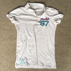 Aeropostale White Polo Shirt